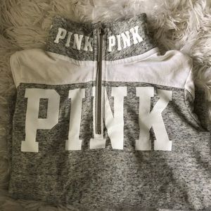 Xs PINK quarter zip sweatshirt.Worn a couple times